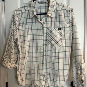 LL Bean Plaid Button-Up Shirt